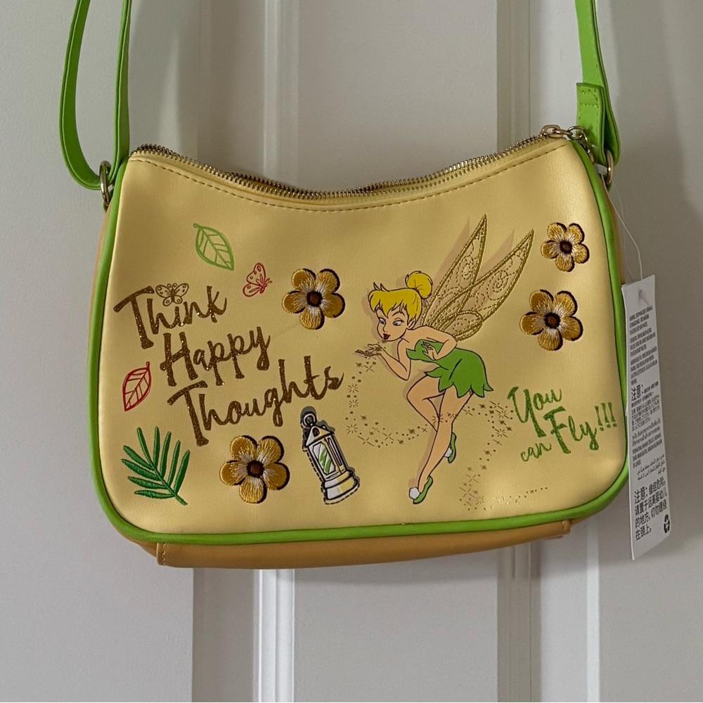 Disney Tinker Bell Crossbody Bag – “Think Happy Thoughts” | NWT